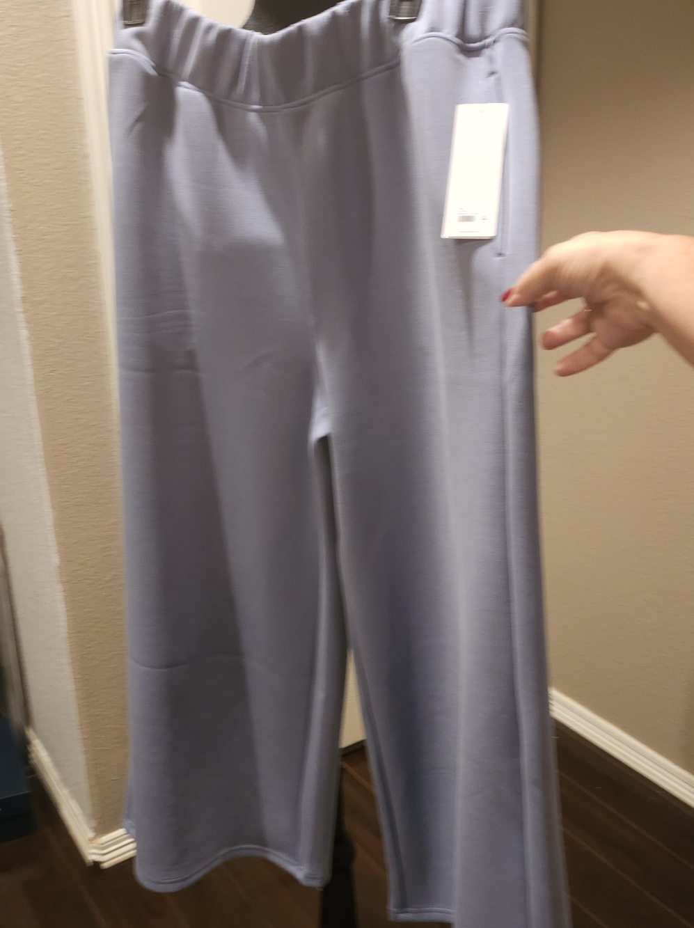 Yogalicious Wide-Leg Dusty Blue Elara Pant